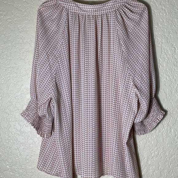 WORTHINGTON WOMAN Women's Top Geometric Pattern Size 2XBusiness Casual Office - Picture 3 of 7